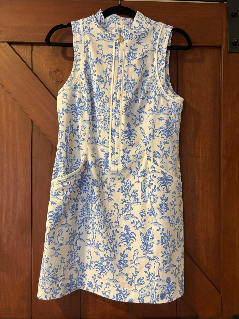 Lilly Pulitzer UPF 50+ Luxletic Kathy Dress - Resort White Tall Tales Golf - Picture 2 of 5